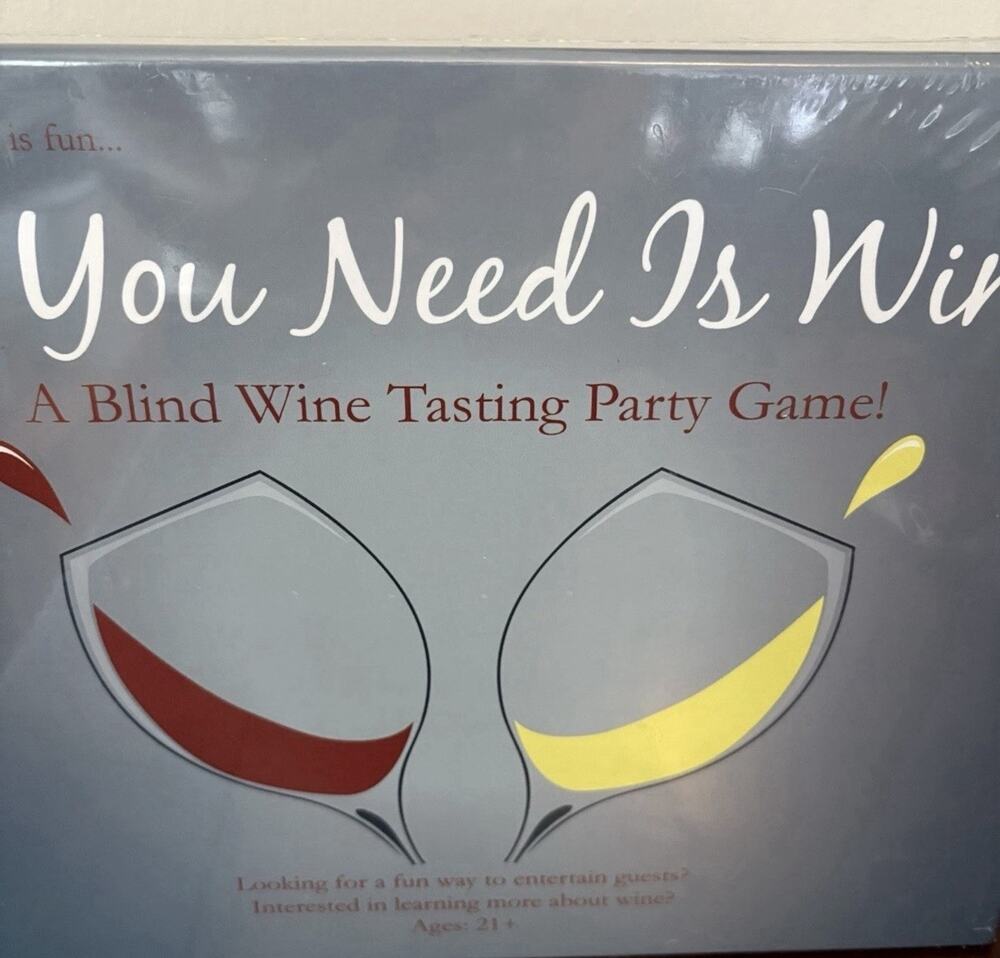 All You Need Is Wine - Blind Tasting Party Game NEW SEALED